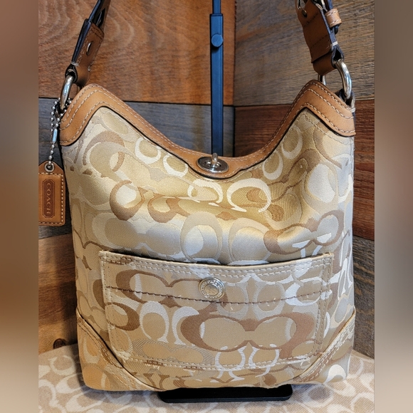 Coach Y2K Signature Woven Folding Top Chelsea Hobo Bag - Picture 6 of 9